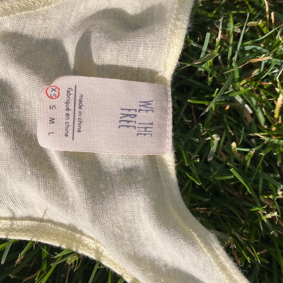Free People Yellow Tank Top XS - Picture 4 of 4